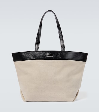 Borsa in canvas con pelle | Ami Paris