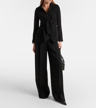 Blazer in cady con cintura | Max Mara