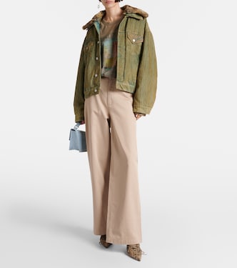 Pablo cotton twill wide-leg pants | Acne Studios