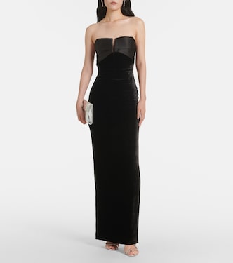 Abito lungo in velluto | Roland Mouret
