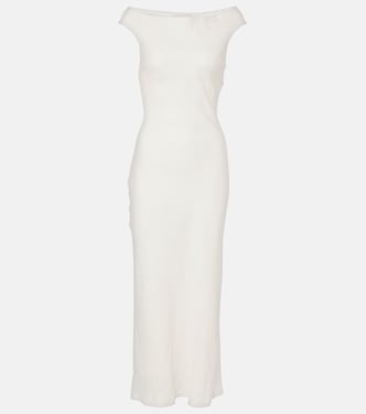 Off-Shoulder-Maxikleid Ilride aus Leinen | Faithfull