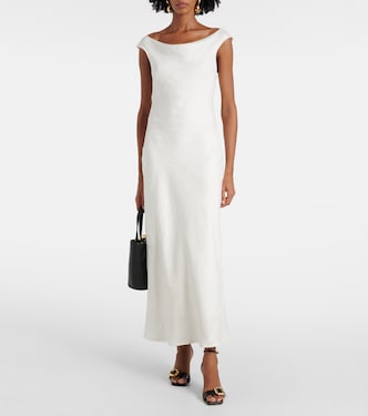 Off-Shoulder-Maxikleid Ilride aus Leinen | Faithfull