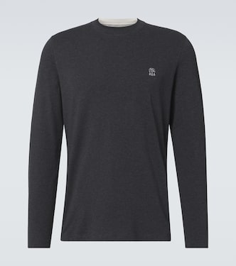 Longsleeve aus Baumwoll-Jersey | Brunello Cucinelli
