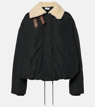 Wattierte Jacke mit Shearling | Loewe