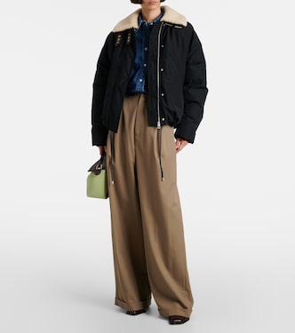 Wattierte Jacke mit Shearling | Loewe
