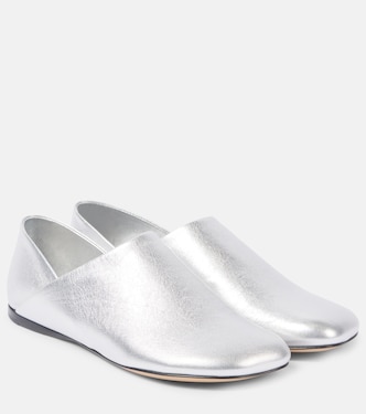 Slippers Toy en cuir métallisé | Loewe