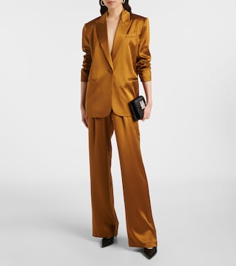 Blazer oversize in raso di seta | The Sei