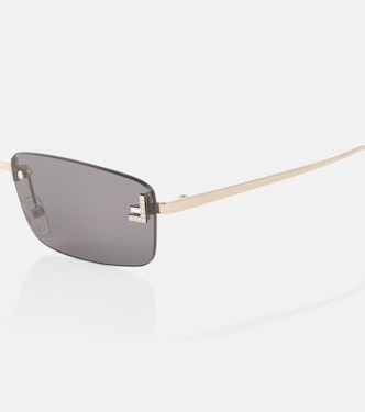 Lunettes de soleil Fendi First Crystal rectangulaires  | Fendi