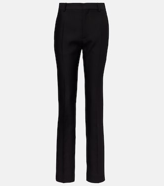 Pantaloni regular in lana e seta | Loewe