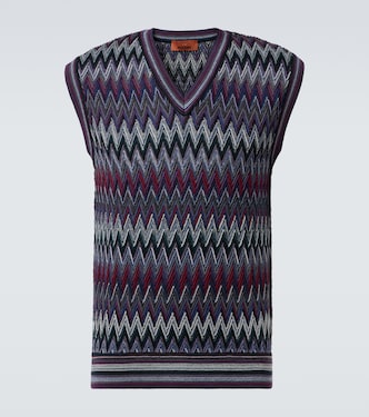 Zigzag wool sweater vest | Missoni