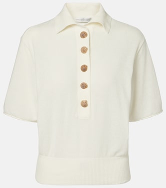 Sundial Shell cotton-blend top | Christopher Esber