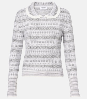 Fair Isle wool-blend jacquard sweater | Thom Browne