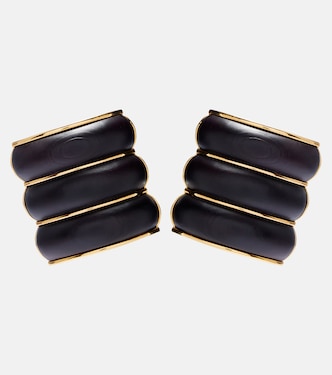 Wood clip-on earrings | Alaïa