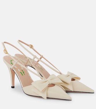 Bowow 85 leather slingback pumps | Valentino Garavani