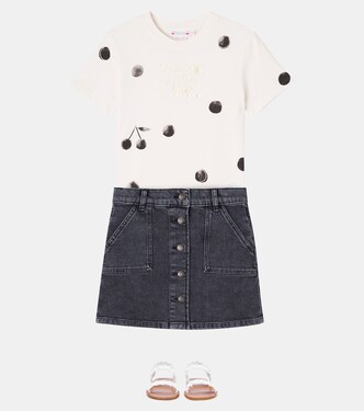 Denim skirt | Bonpoint