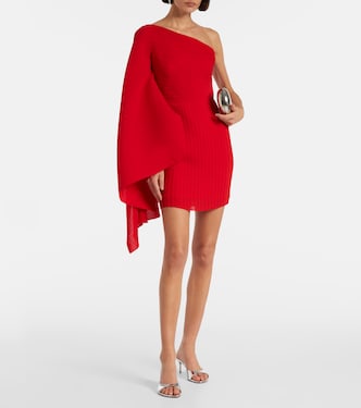 Layne draped asymmetric minidress | Solace London