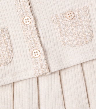 Ribbed-knit cardigan and skirt set | Patachou