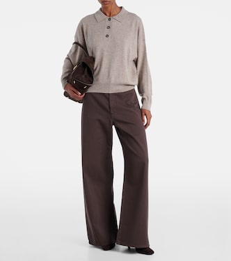 Wool and cashmere polo sweater | Jardin des Orangers