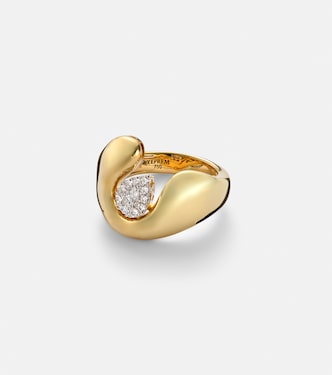 Golden Strada 18kt gold ring with diamonds | Yeprem