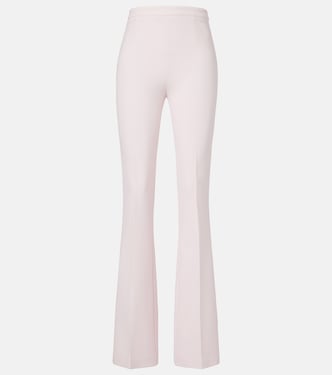 Alexa high-rise crêpe flared pants | Safiyaa
