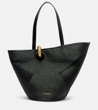 Bambola Large raffia-effect bucket bag | Jacquemus