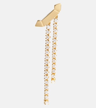 Boucle d'oreille unique Paris en or 18 ct et diamants | Eéra