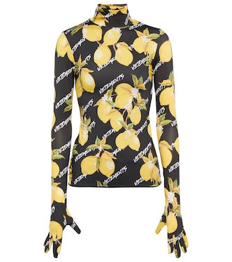 Rollkragentop mit Handschuhen | Vetements