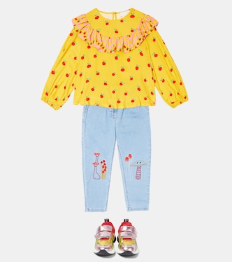 Blusa con stampa e volant | Stella McCartney Kids