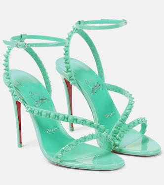 Sandali Mafaldina Spikes 100 in vernice | Christian Louboutin
