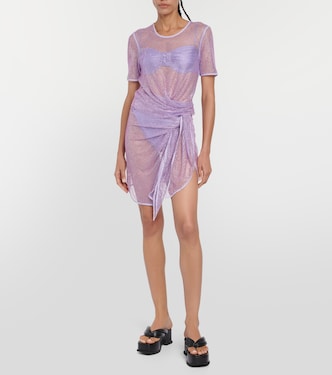 Doris embellished mesh beach cover-up | Simkhai