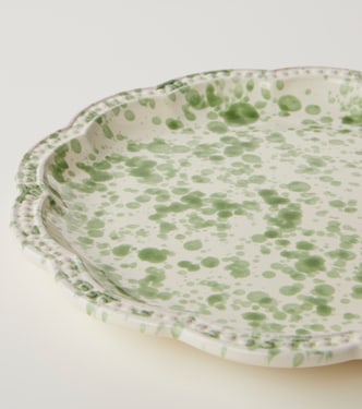 Speckled ceramic dinner plate | Cabana