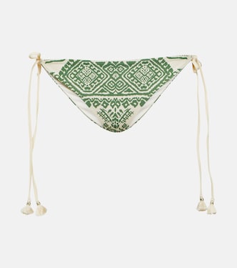 Printed self-tie bikini bottoms | Johanna Ortiz
