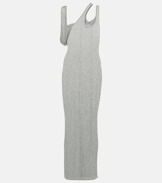 Vestido midi de jersey adornado | The Attico