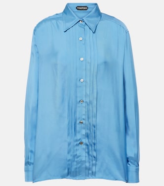 Pleated twill shirt | Tom Ford