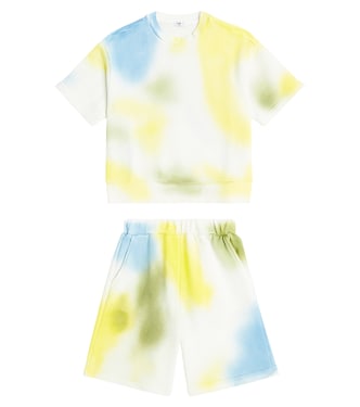T-shirt e shorts in cotone tie-dye | Il Gufo