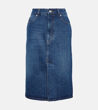 Falda tubo de denim | Ami Paris