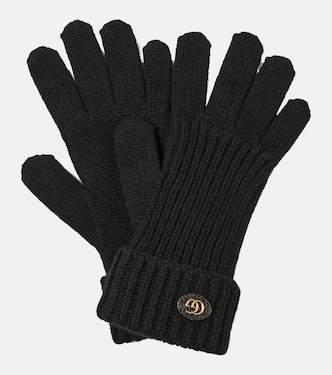 Guanti Double G in lana e cashmere | Gucci