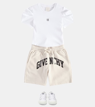 T-shirt in jersey di cotone con logo | Givenchy Kids