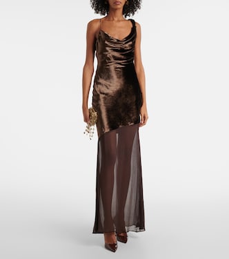 Vestido largo Beaton asimétrico | Staud