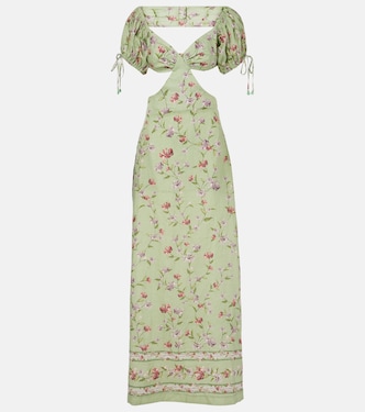 Maxikleid Cielo Honeysuckle aus Leinen | Agua by Agua Bendita