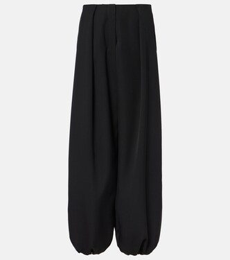 Calisson high-rise draped wool pants | Jacquemus