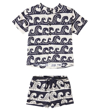 Camicia e shorts in cotone con stampa | Fábula