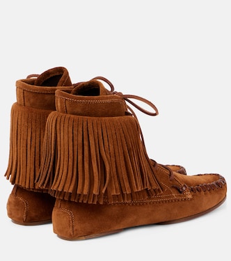 Botines Indiana de ante con flecos | Paris Texas