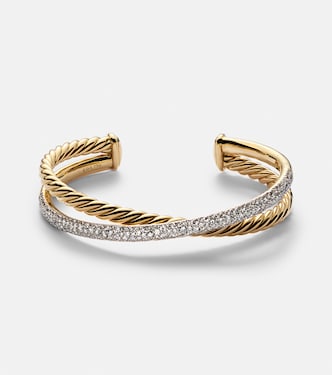 Bracciale DY Crossover® in oro 18kt con diamanti | David Yurman
