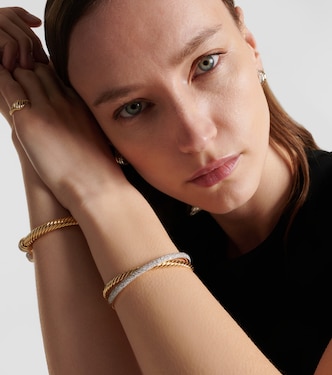 Bracciale DY Crossover® in oro 18kt con diamanti | David Yurman