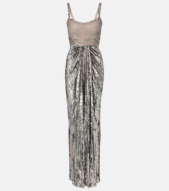 Only You beaded sequined tulle gown | Jenny Packham