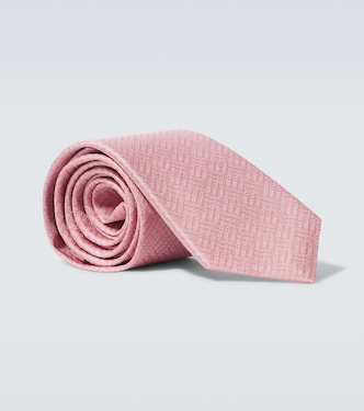 Logo silk jacquard tie | Gucci