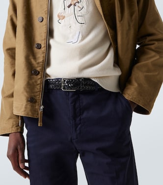 Woven leather belt | Ralph Lauren Purple Label