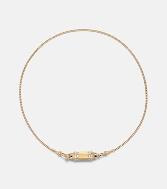 Halskette Love Baby Locket aus 18kt Gelb- und Weißgold mit Diamant | Marie Lichtenberg