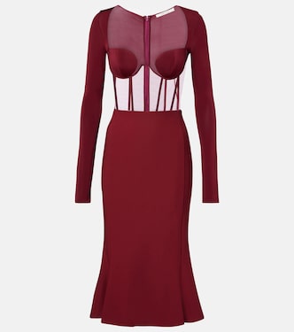 Paneled corset dress | Nensi Dojaka